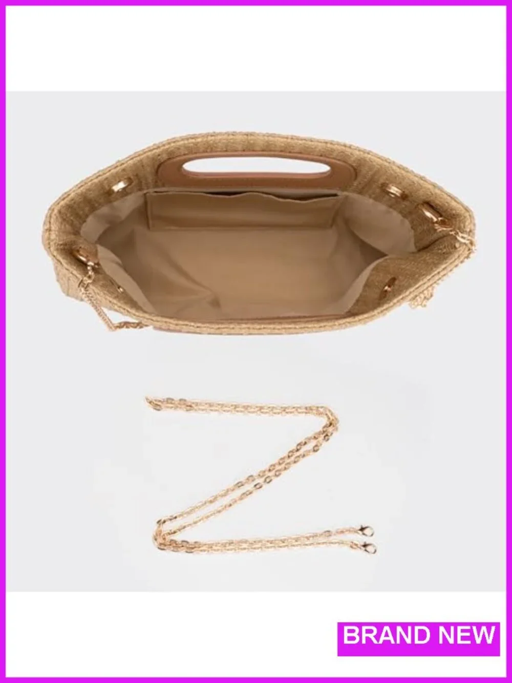 Straw Clutch Purse with Top Handle, Crossbody Bag for Summer